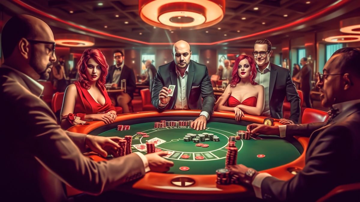 Table games including poker and blackjack on casino apk